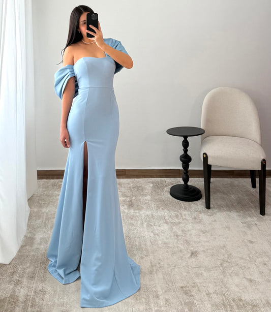 Vestido Carola Azul Cielo