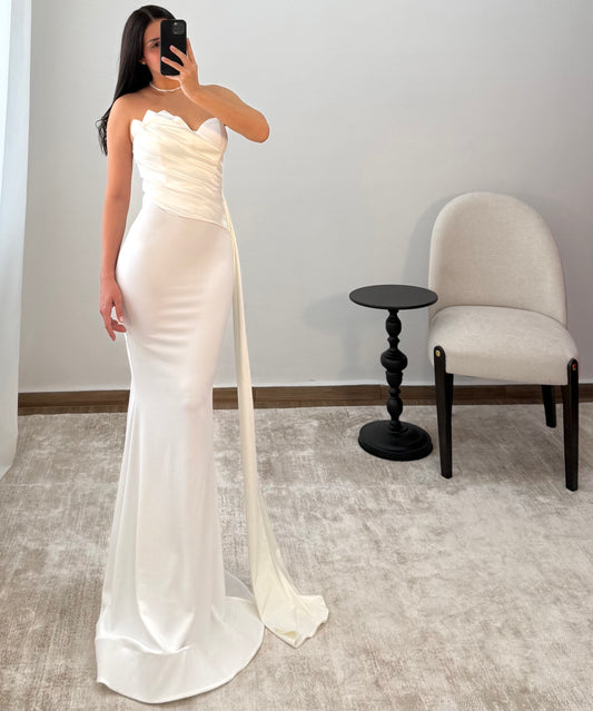 Vestido Aimé Ivory