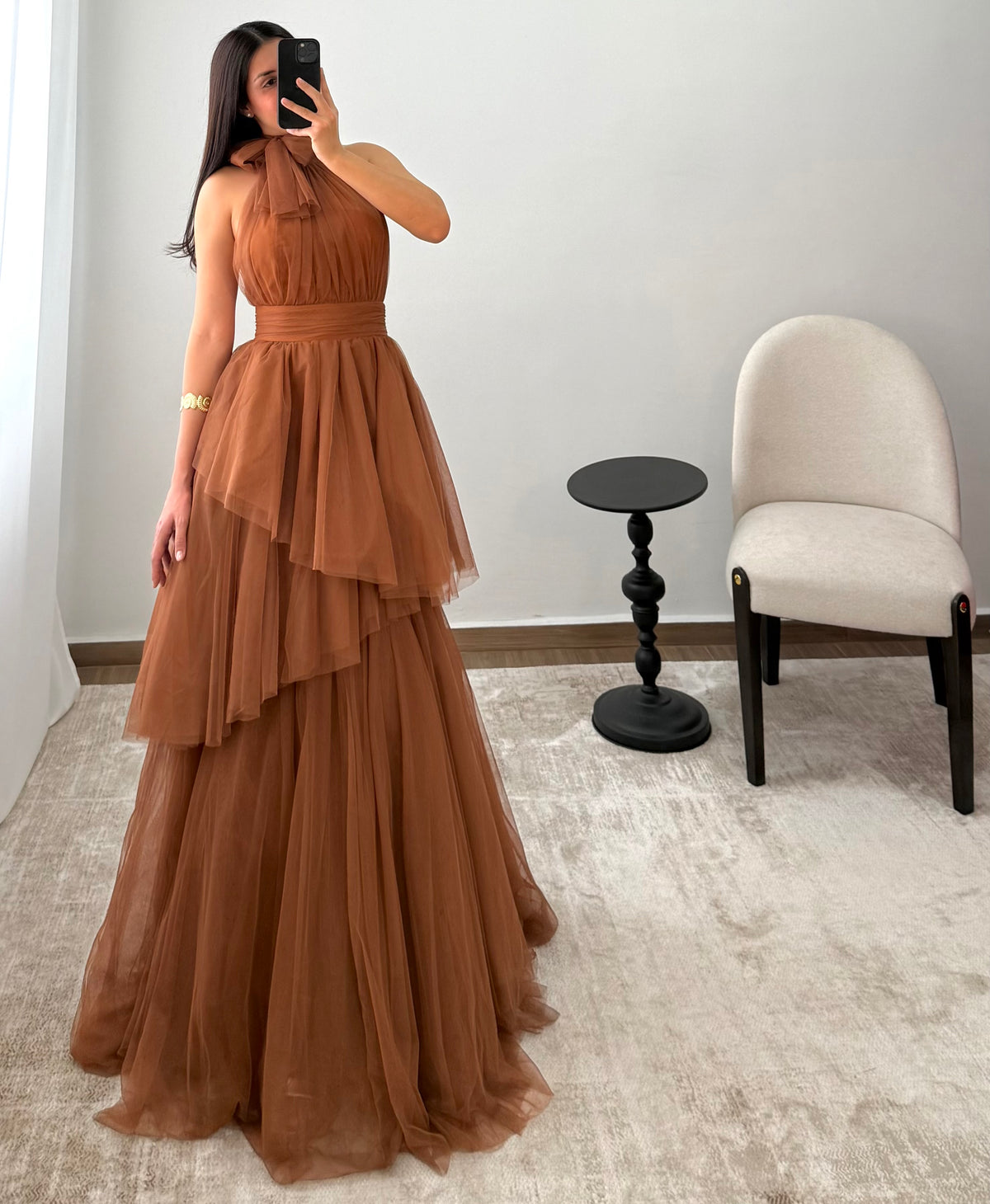Vestido Priscila Café