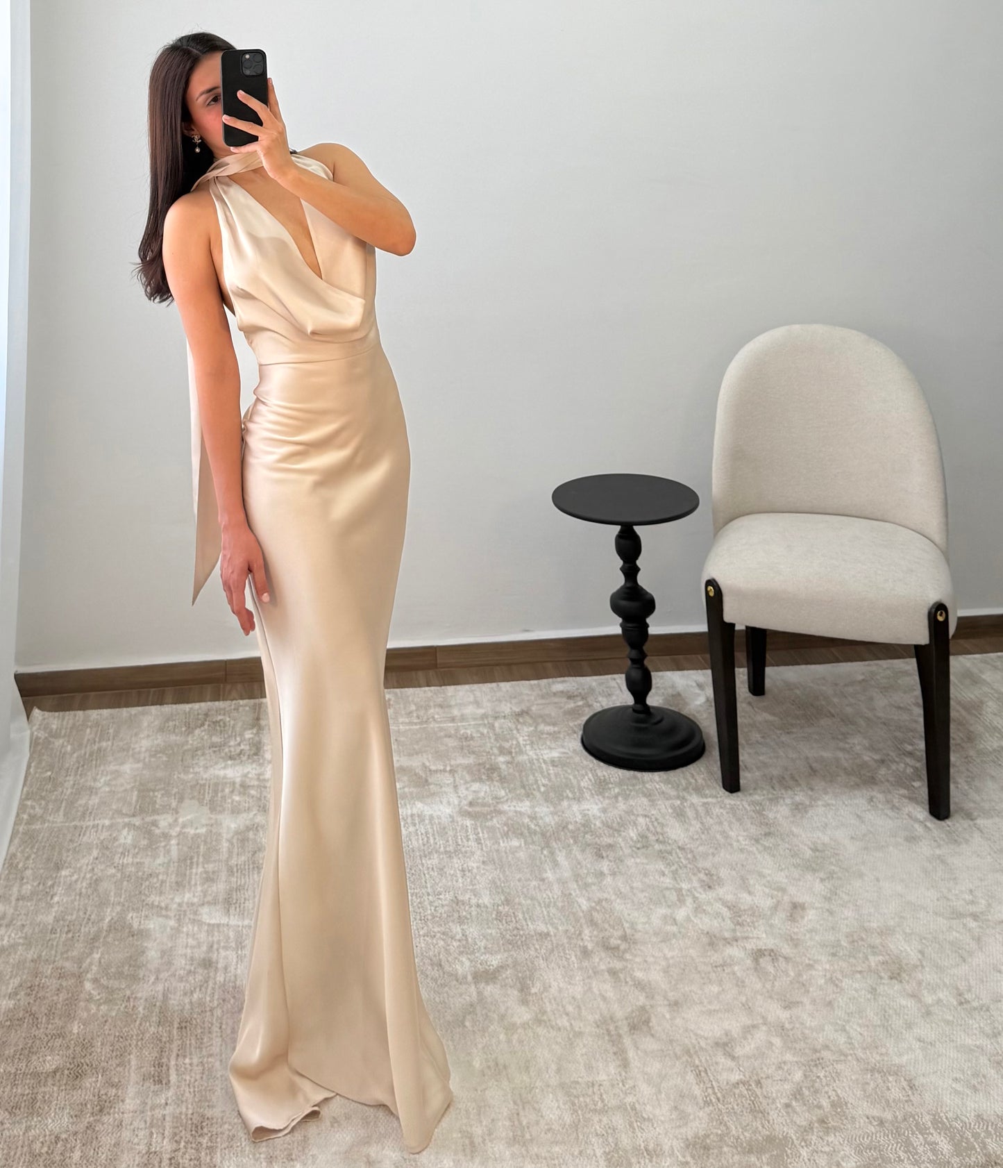 Vestido Catalina Champagne