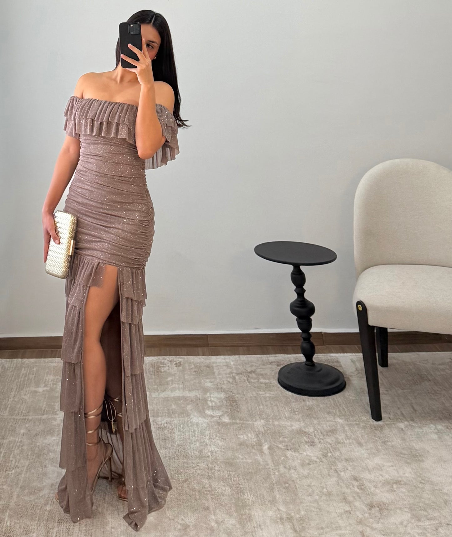 Vestido Kitzia Taupe