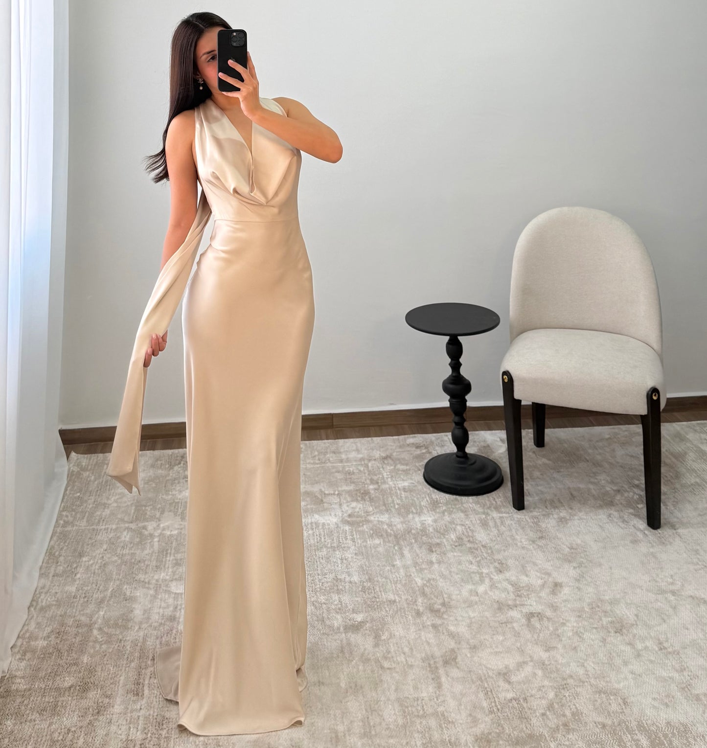Vestido Catalina Champagne