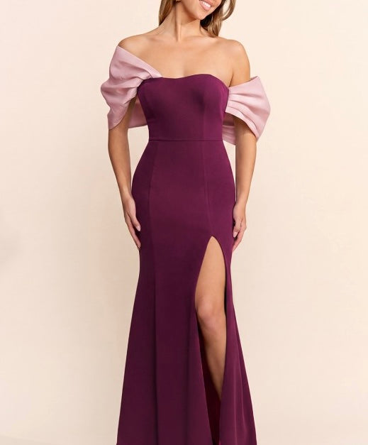 Vestido Carola Púrpura/Rosa