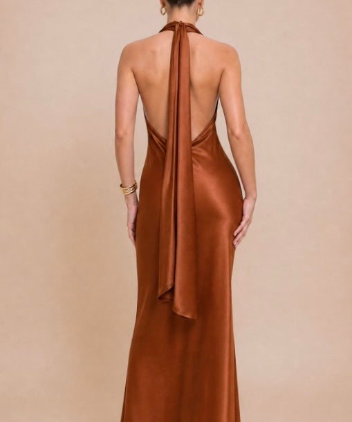 Vestido Catalina Terracota