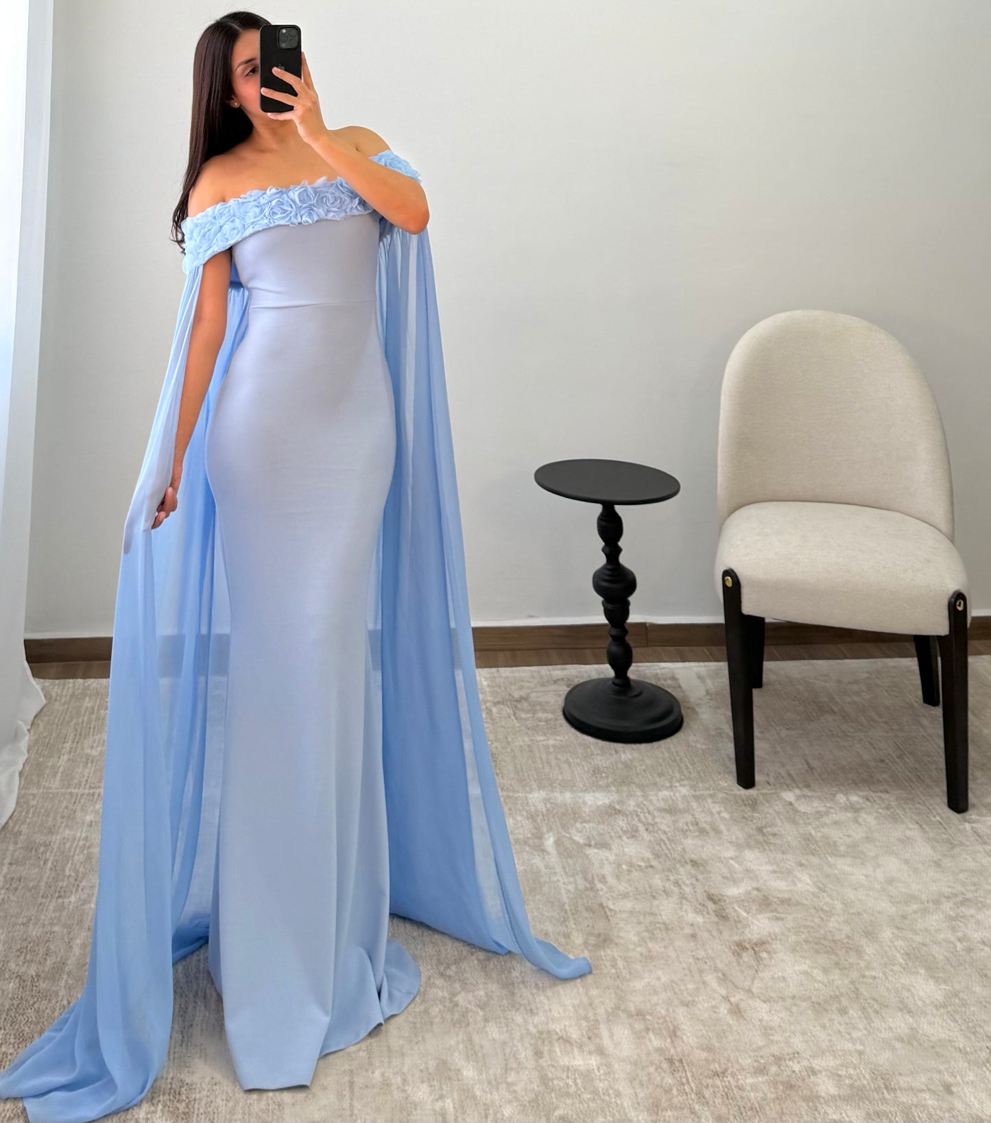 Vestido Melanie Azul Cielo