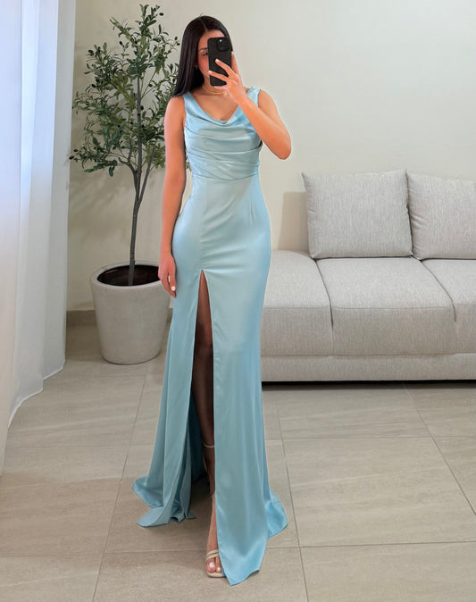 Vestido Roselle Azul Cielo