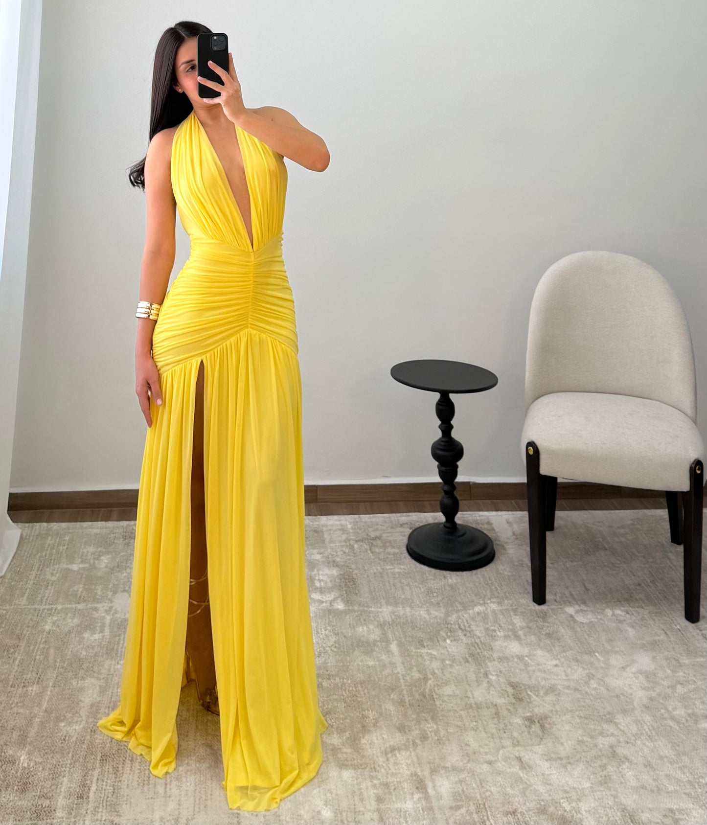 Vestido Lisa Amarillo