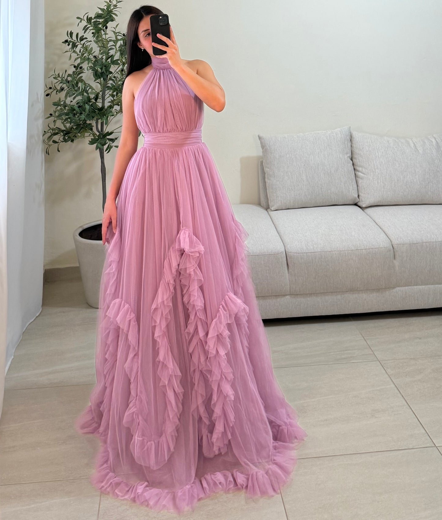 Vestido Paula Rosa Mauve