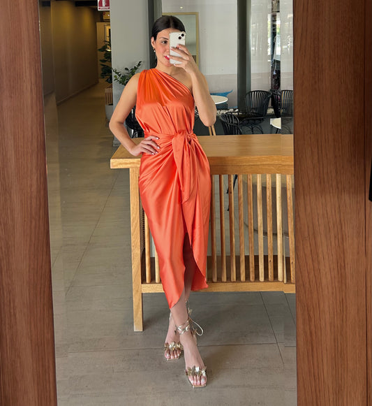 Vestido Barbara Naranja