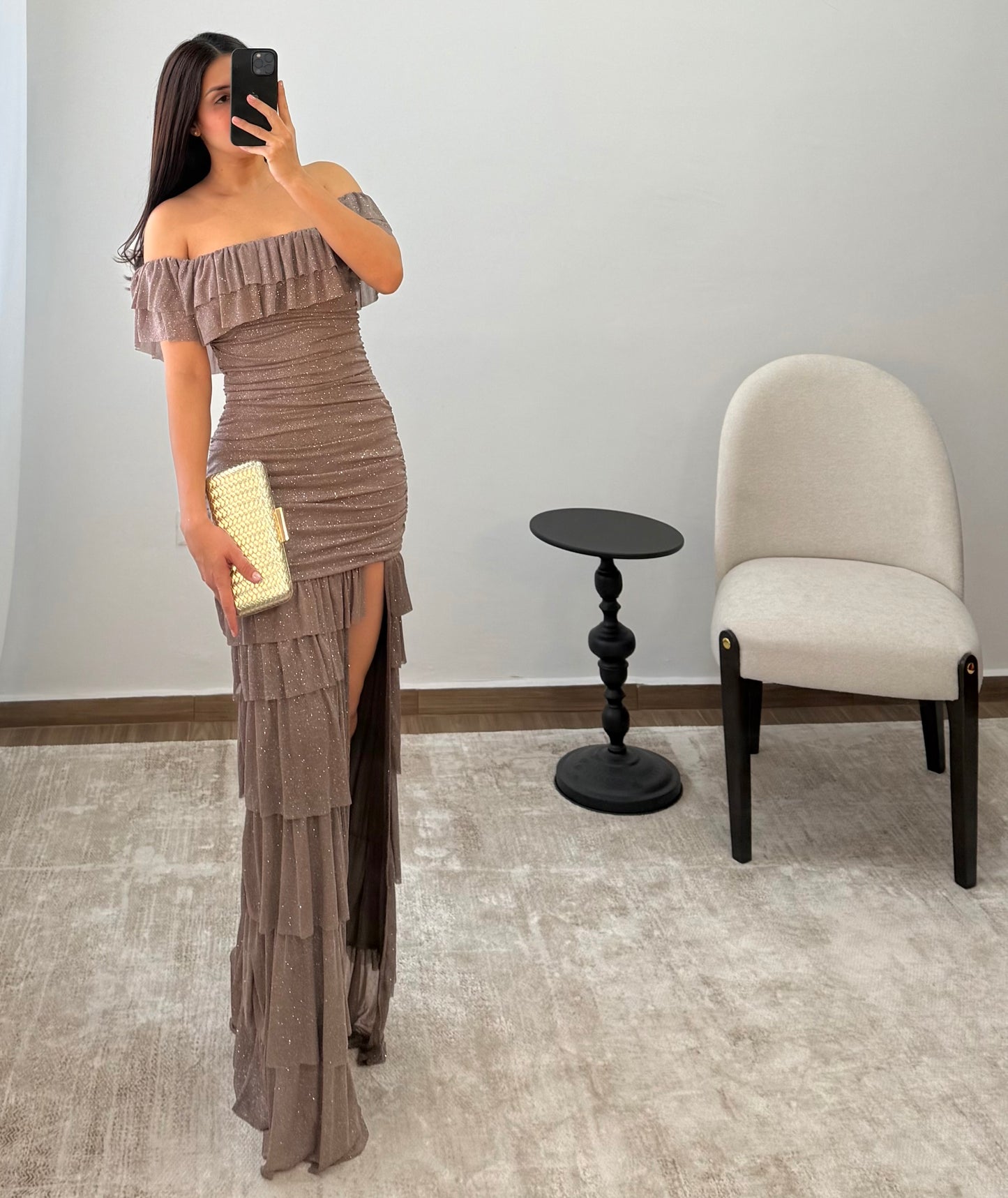 Vestido Kitzia Taupe