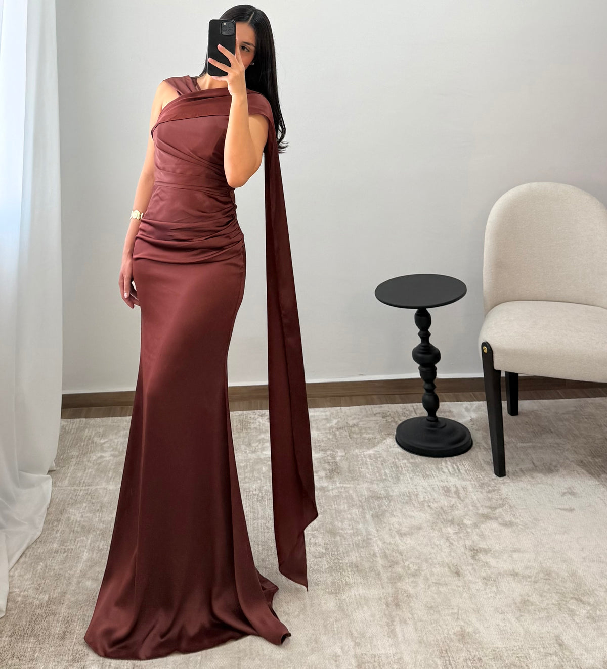 Vestido Fedra Café