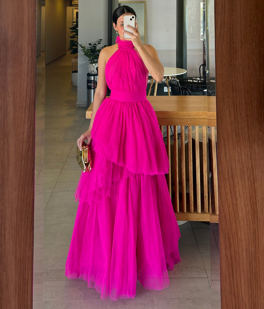 Vestido Priscila Fucsia