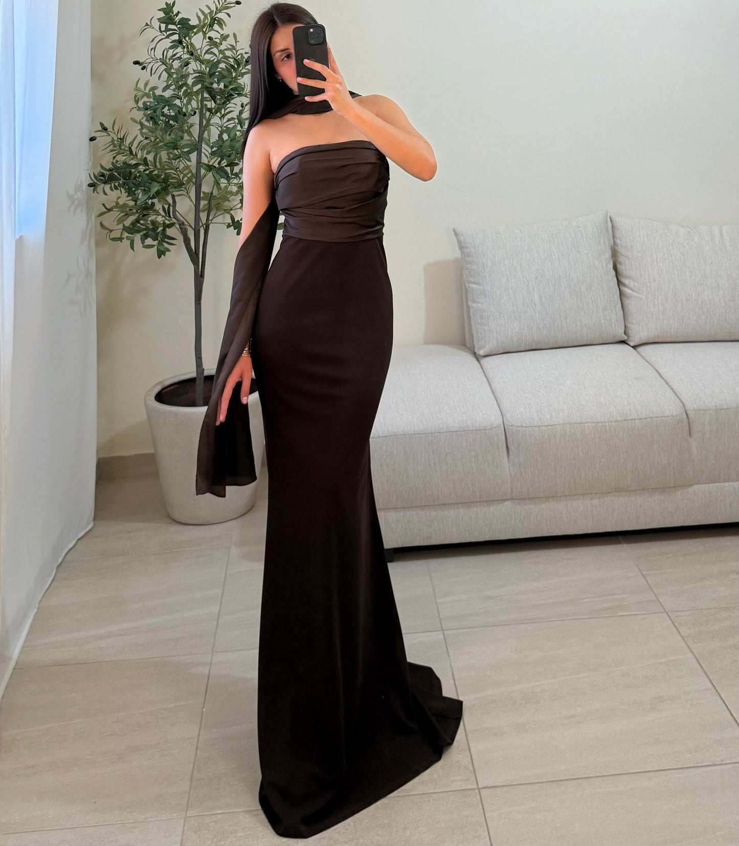 Vestido Maia Café