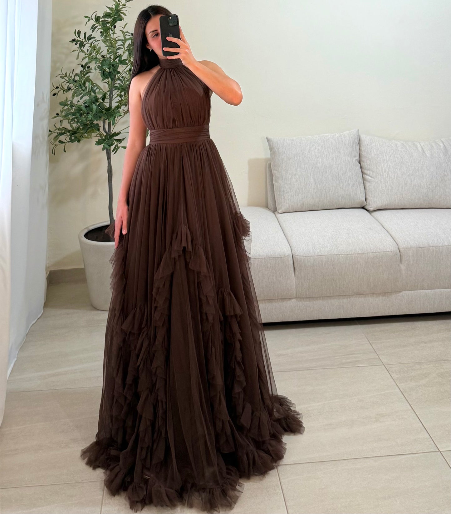 Vestido Paula Chocolate
