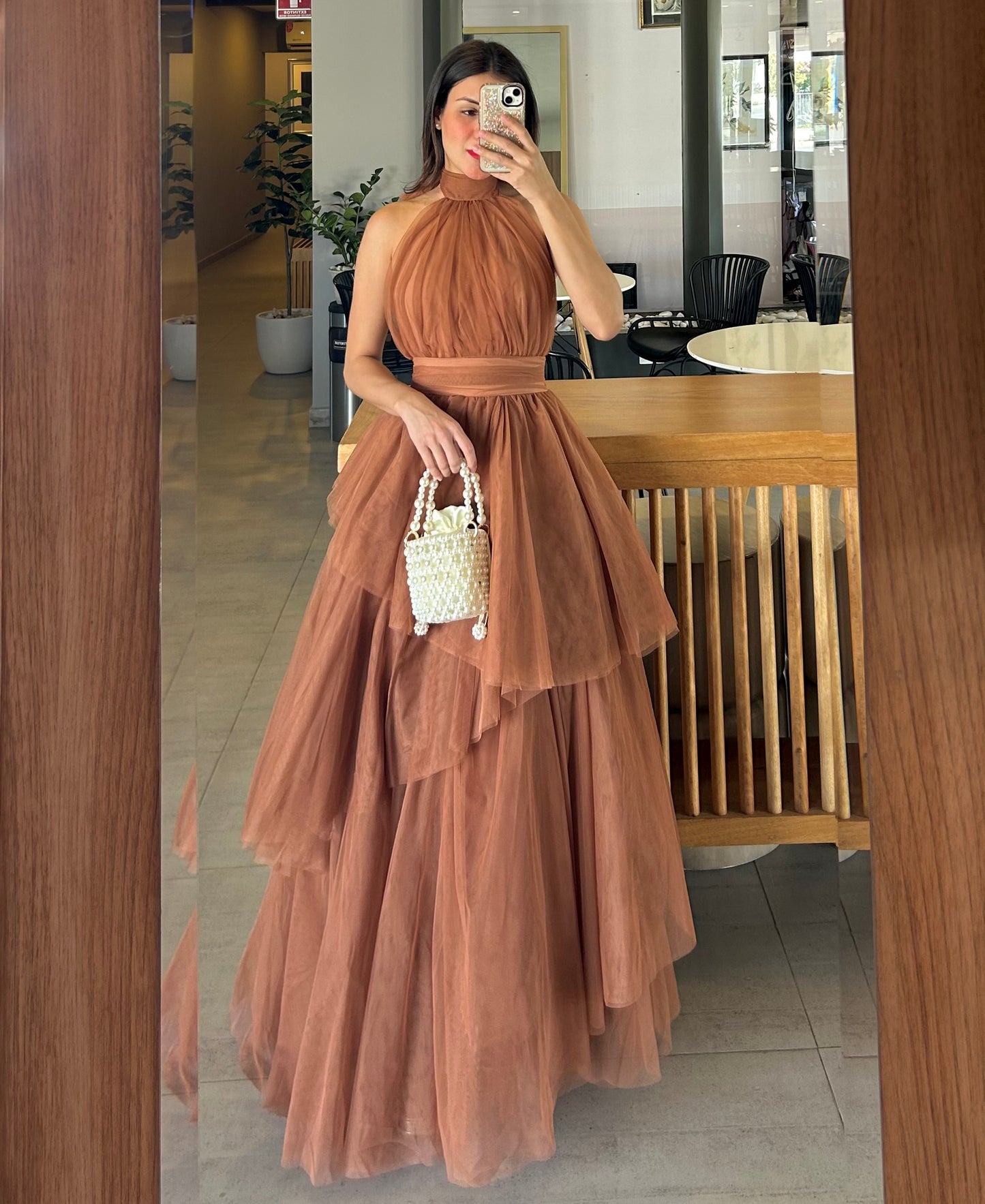 Vestido Priscila Café