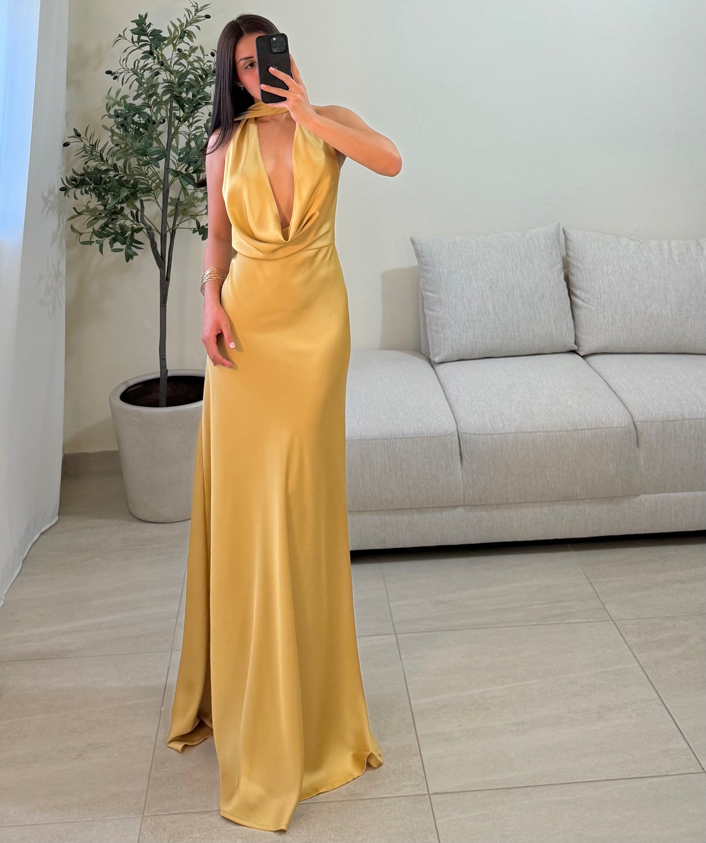 Vestido Catalina Oro