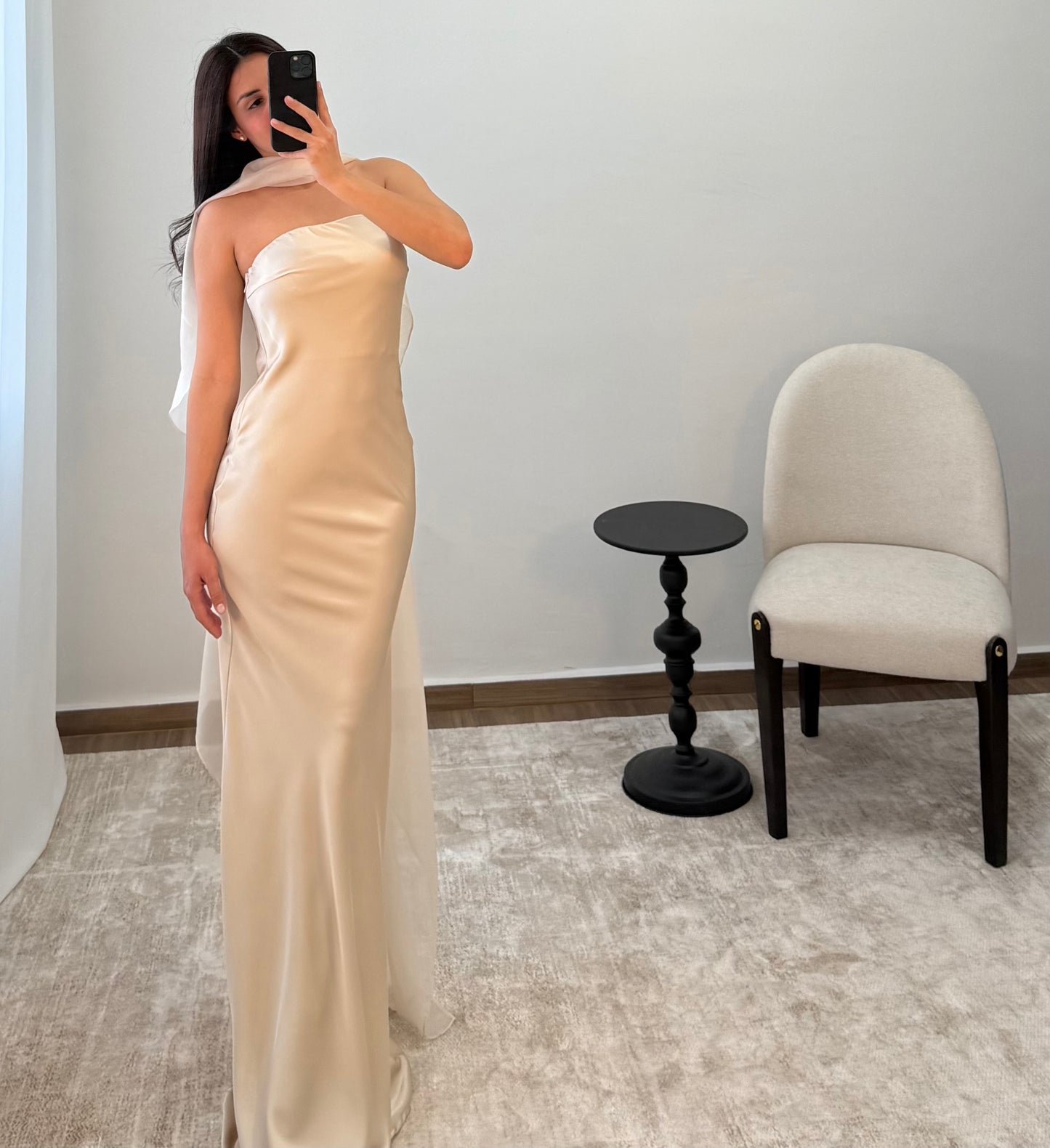 Vestido Rebeca Champagne