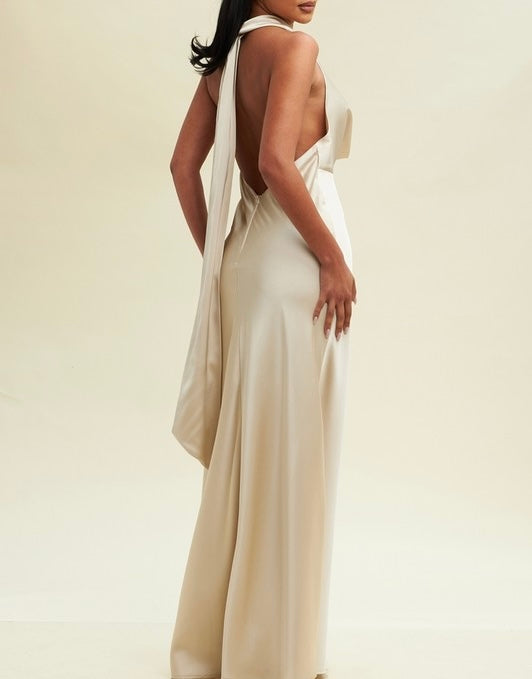 Vestido Catalina Champagne