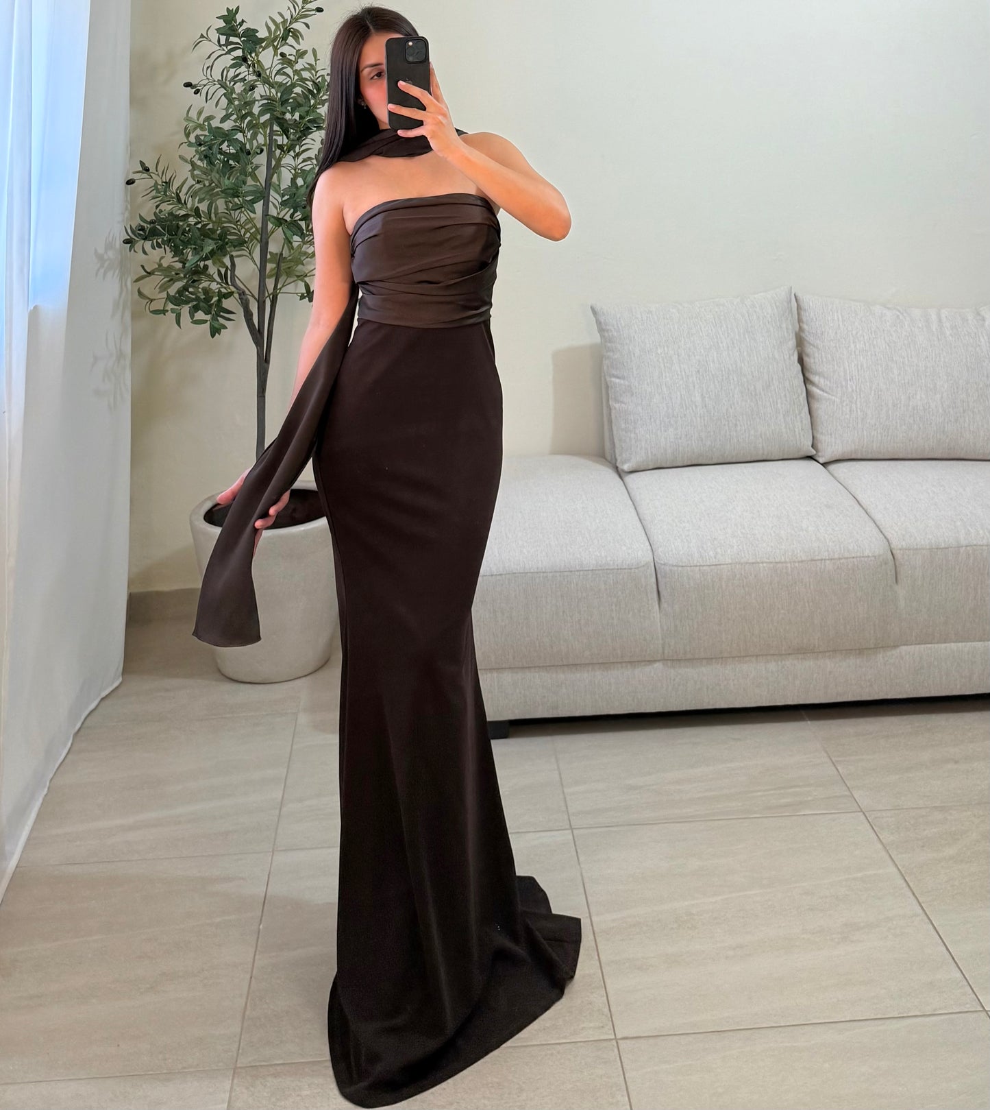 Vestido Maia Café