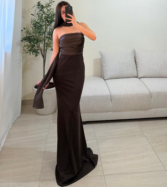 Vestido Maia Café