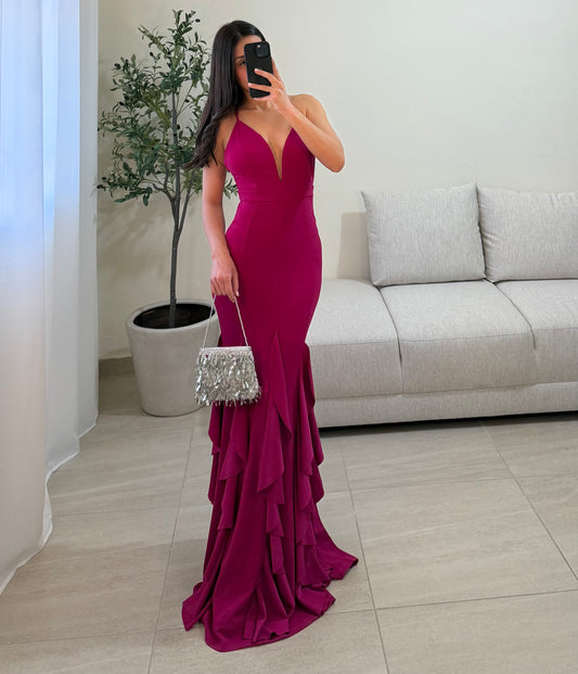 Vestido Evelyn Fucsia