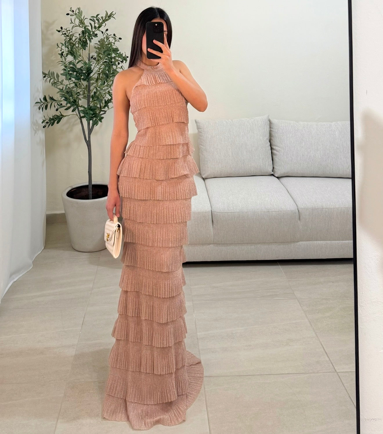 Vestido Esther Champagne