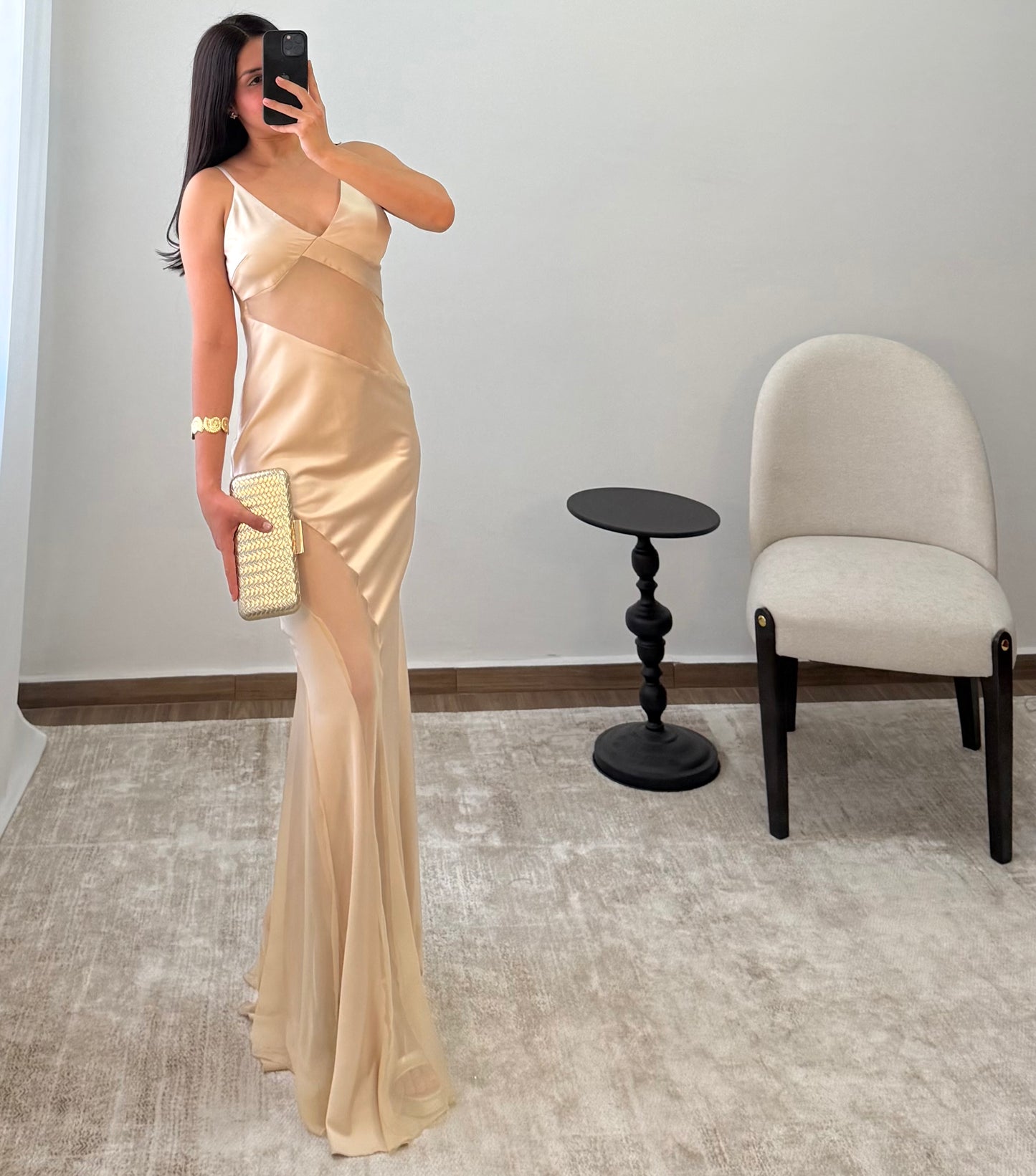 Vestido Dina Champagne