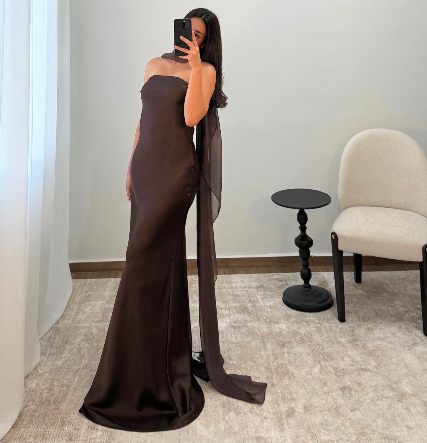 Vestido Rebeca Café