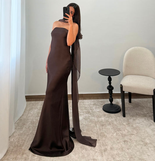 Vestido Rebeca Café