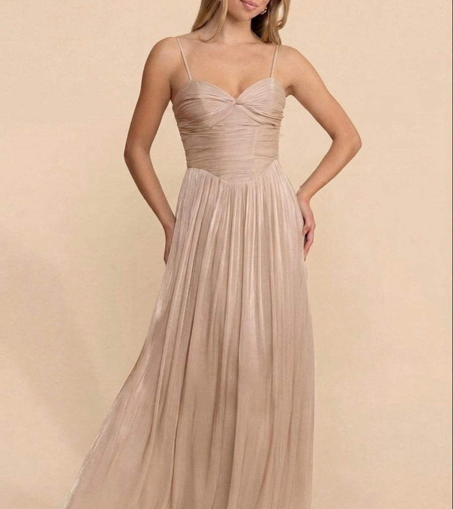 Vestido Azucena Champagne