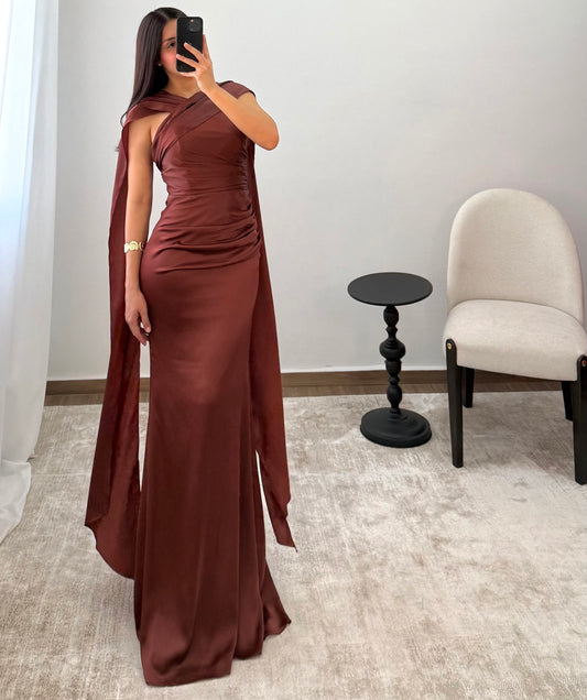 Vestido Fedra Café