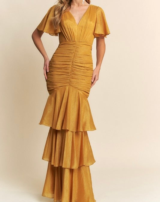 Vestido Darla Mostaza
