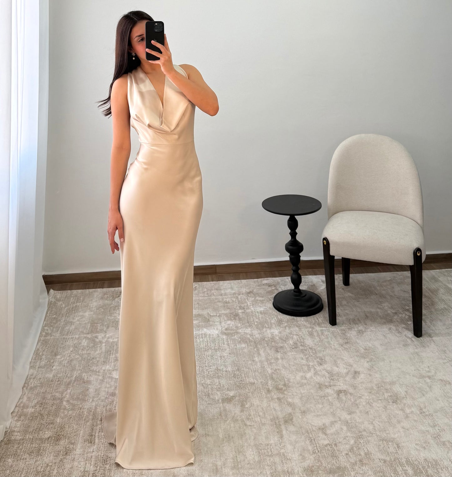 Vestido Catalina Champagne