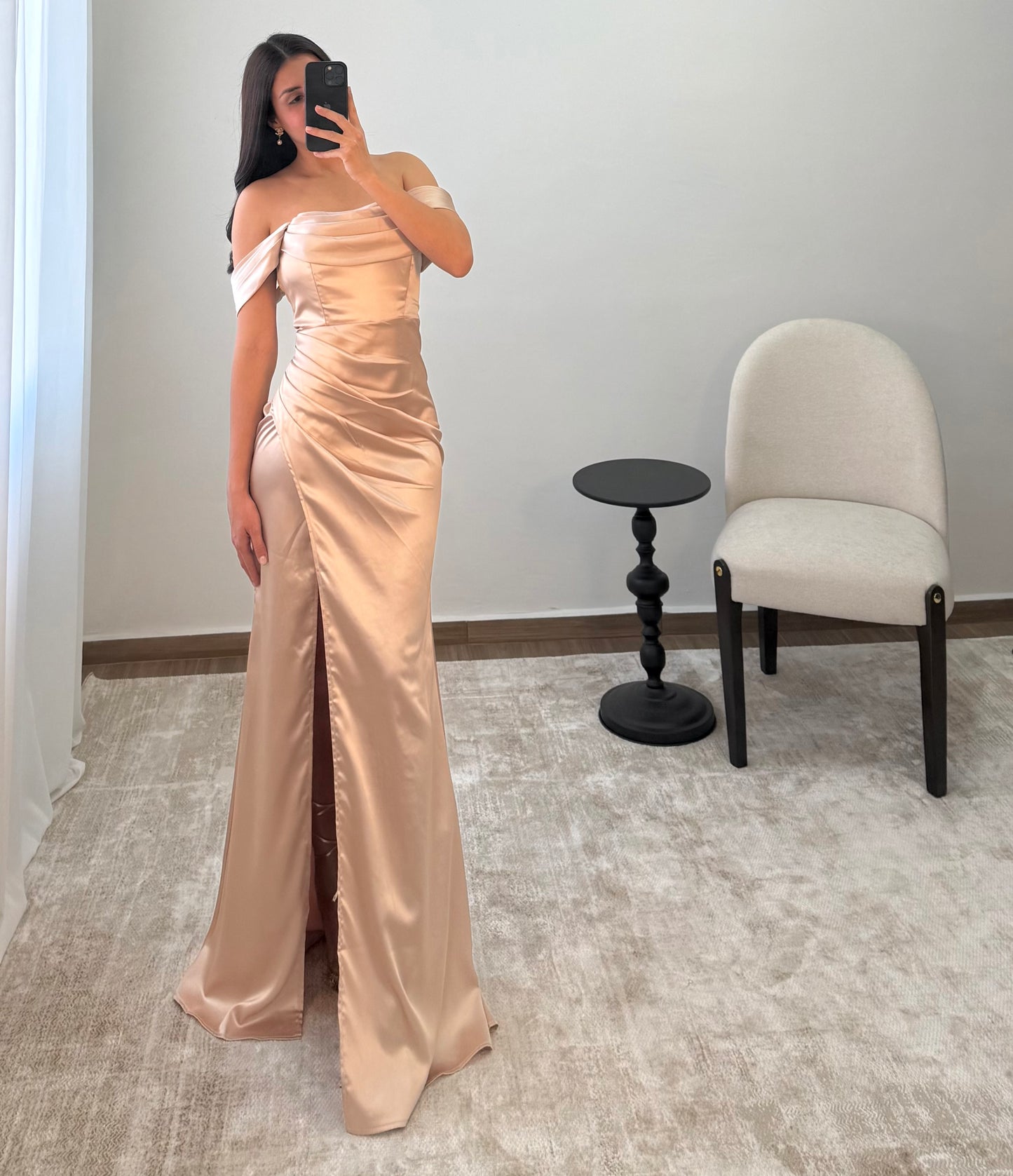 Vestido Marina Champagne