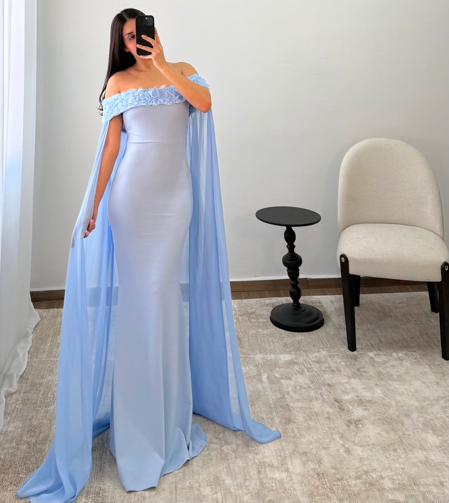 Vestido Melanie Azul Cielo