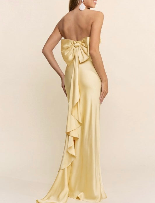 Vestido Alessia Amarillo Pastel