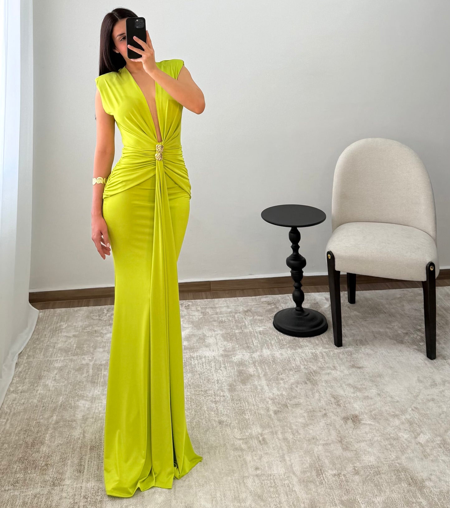 Vestido Ginebra Verde Lima