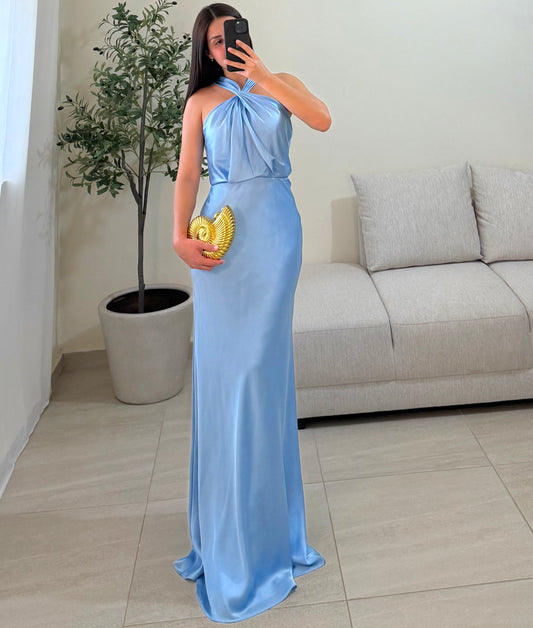 Vestido Singapur Azul Cielo