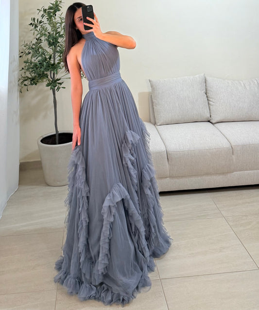 Vestido Paula Azul Neblina