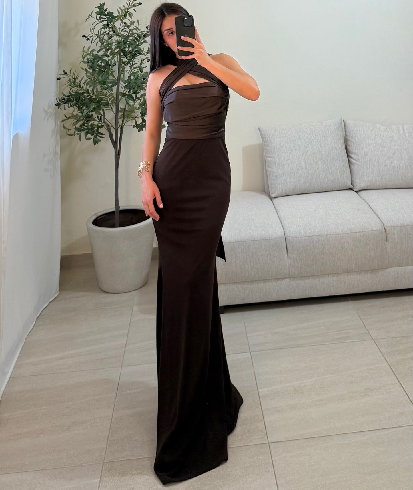 Vestido Maia Café