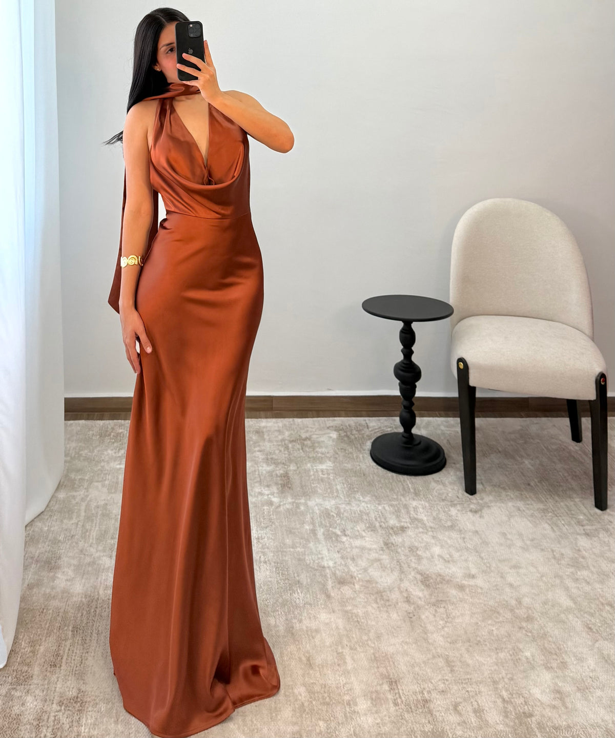 Vestido Catalina Terracota