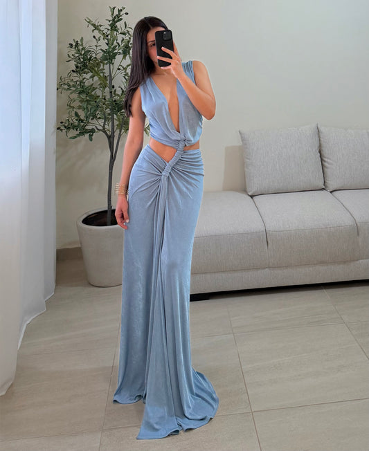 Vestido Zury Azul Cielo