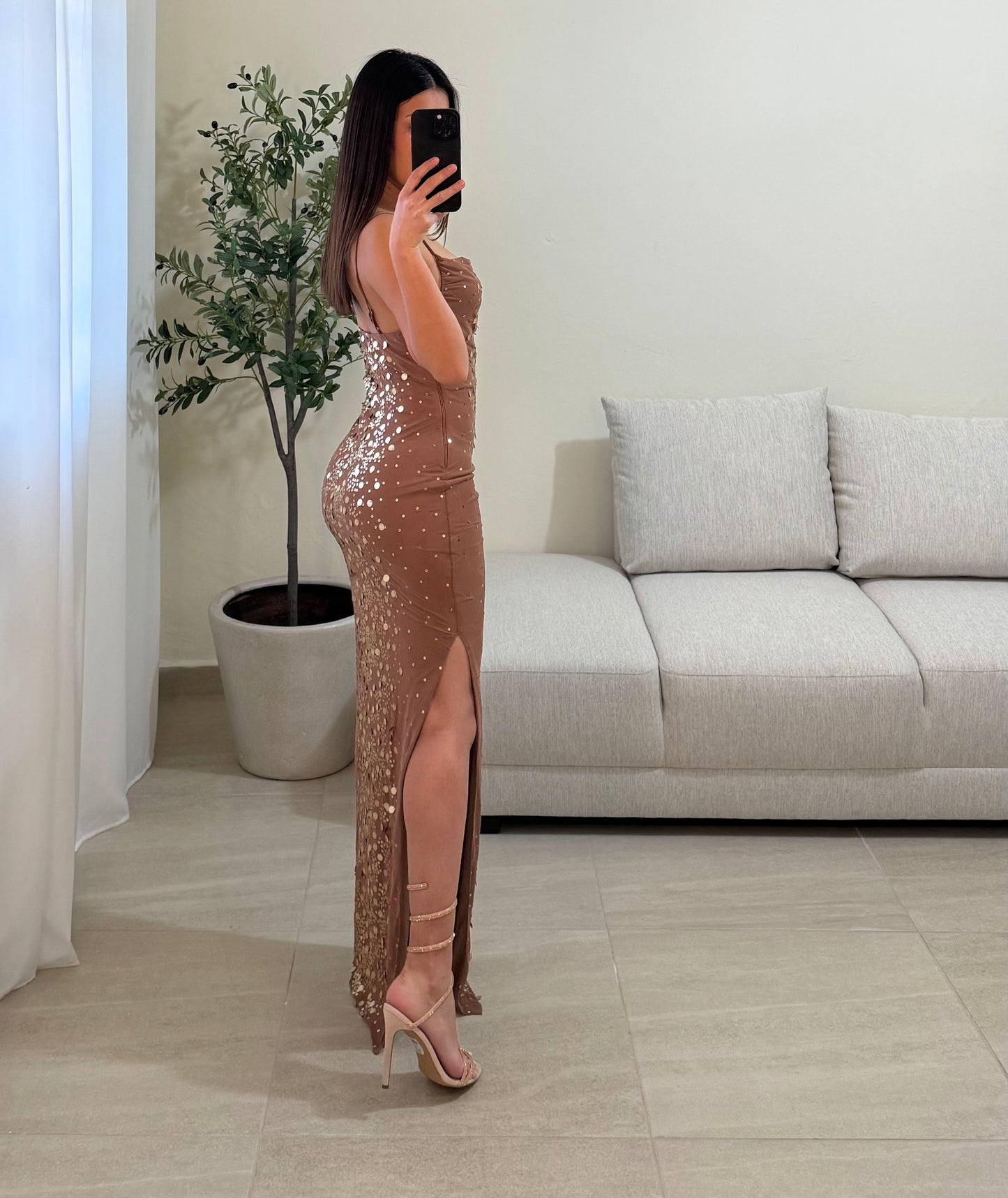 Vestido Lluvia Mocha