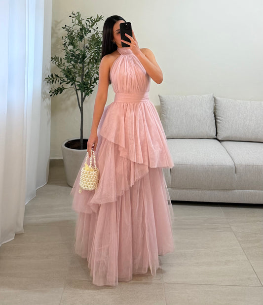 Vestido Priscila Rosa Palo