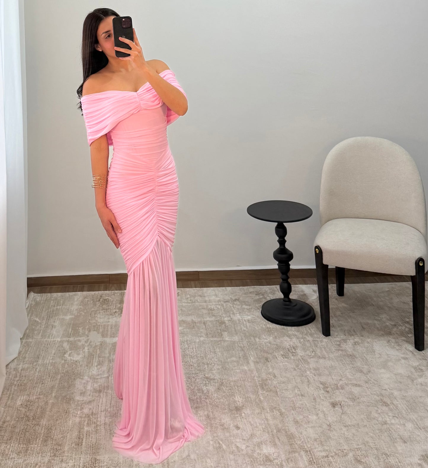 Vestido Lorena Rosa Pastel
