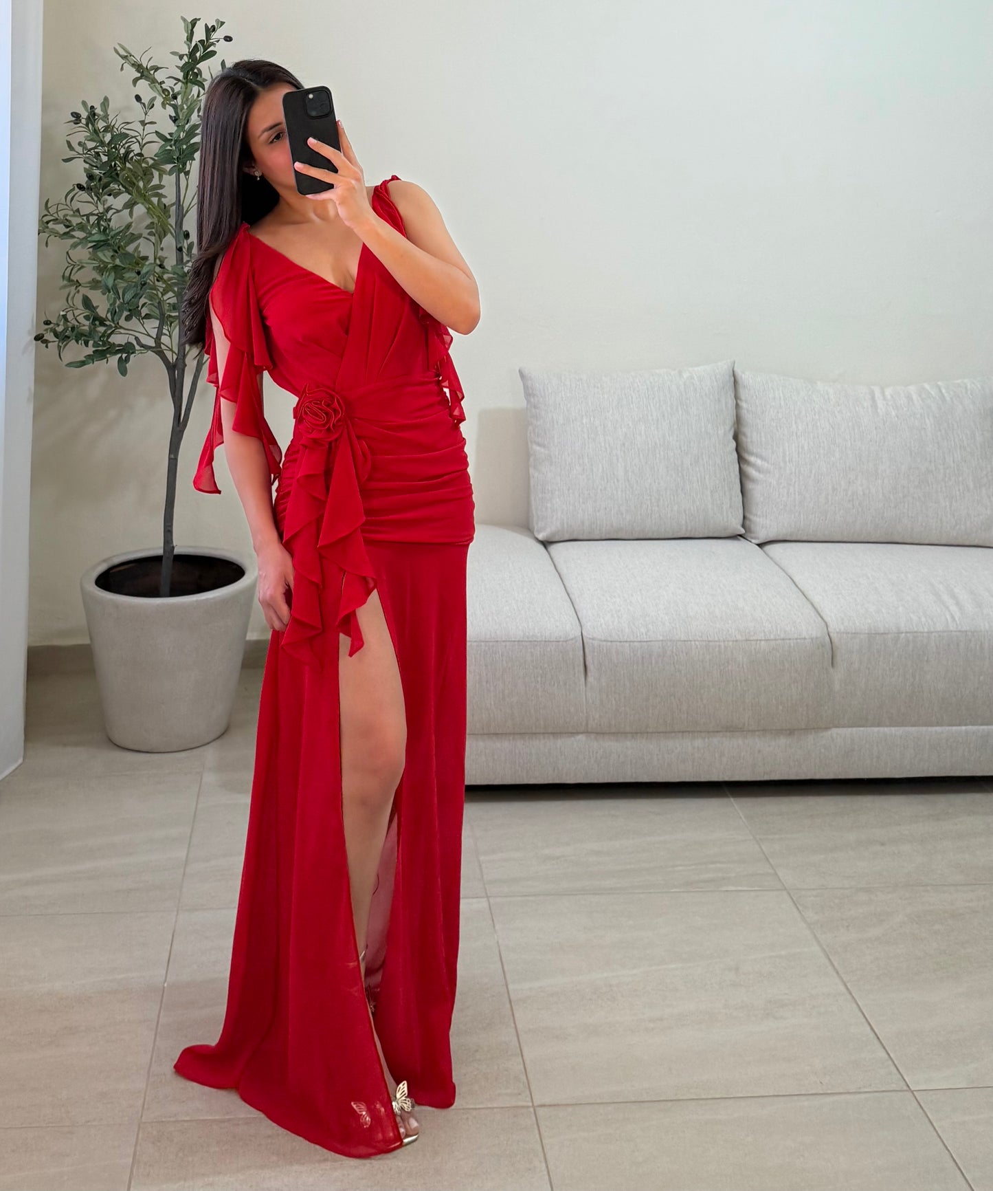 Vestido Maritza Rojo