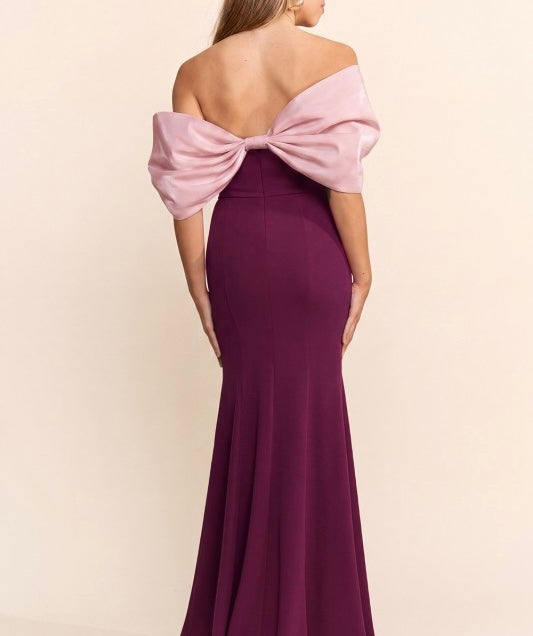 Vestido Carola Púrpura/Rosa