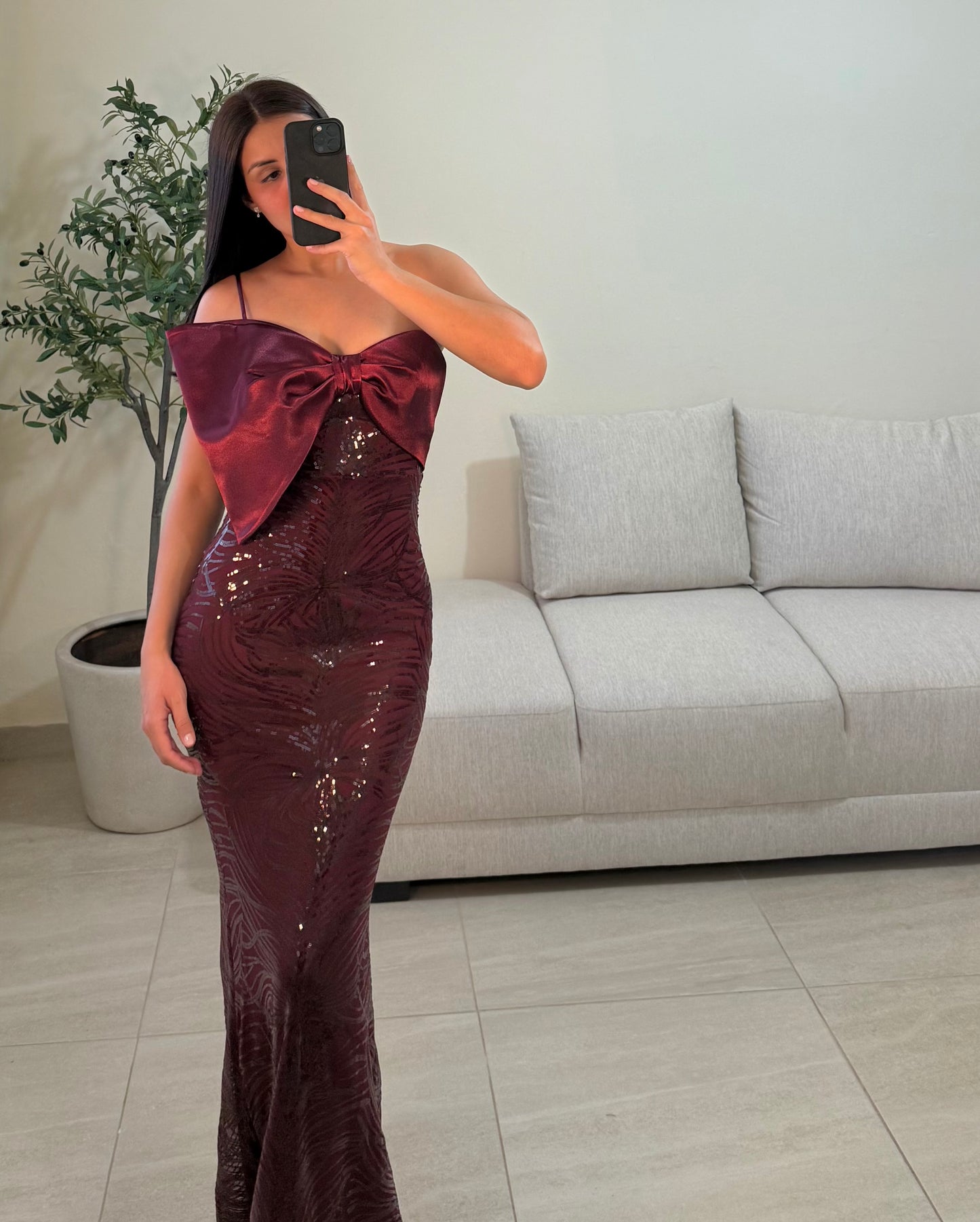 Vestido Celia Vino