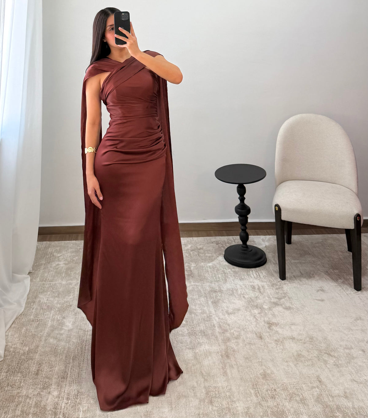 Vestido Fedra Café
