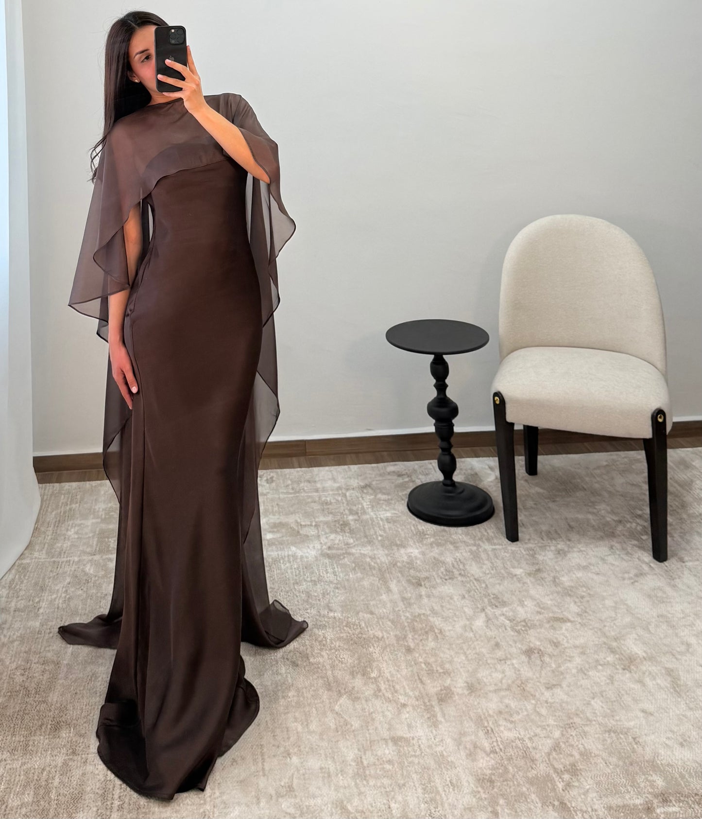 Vestido Rebeca Café